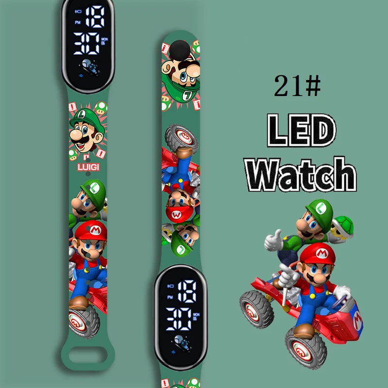 Kids LED Watch Touch Control Digital Watch Silicone Strap Waterproof Sport Wristwatch for Boys Girls Children Birthday Gift