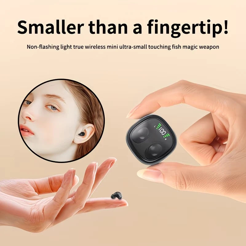 Invisible Sleep Earbuds – Bluetooth 5.3, Ultra-Small, HIFI Bass for Sleep & Sports | AKT TECH