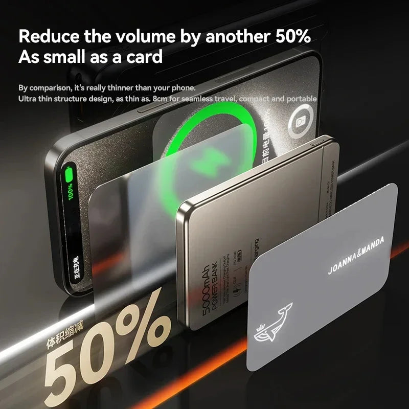 Ultra Wireless Magnetic Power Bank – 120W Fast Charge, MagSafe Compatible | AKT TECH