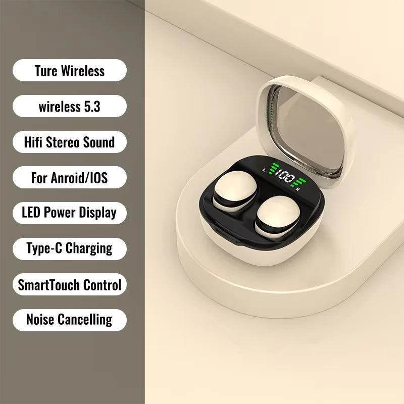 MINI13-5.3 wireless bluetooth headset small earbuds sleep work sports invisible headphones HD HIFI bass sound quality earphones