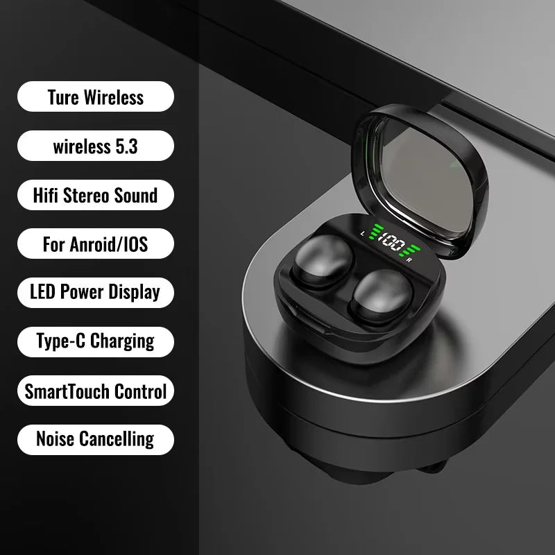 MINI13-5.3 wireless bluetooth headset small earbuds sleep work sports invisible headphones HD HIFI bass sound quality earphones