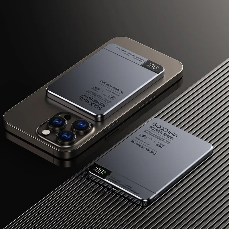 Ultra Wireless Magnetic Power Bank – 120W Fast Charge, MagSafe Compatible | AKT TECH