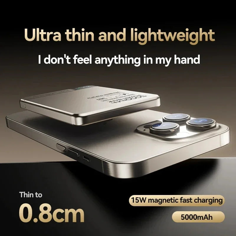 Ultra Wireless Magnetic Power Bank – 120W Fast Charge, MagSafe Compatible | AKT TECH