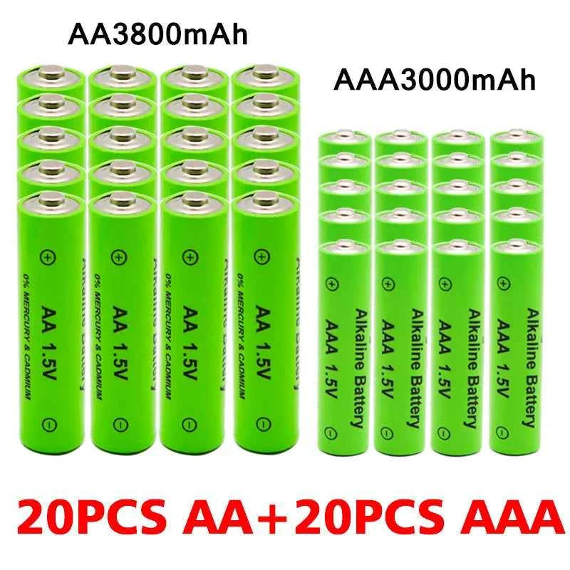 Rechargeable AA & AAA Batteries 1.5V – Long-Lasting for Remotes, Mice & More