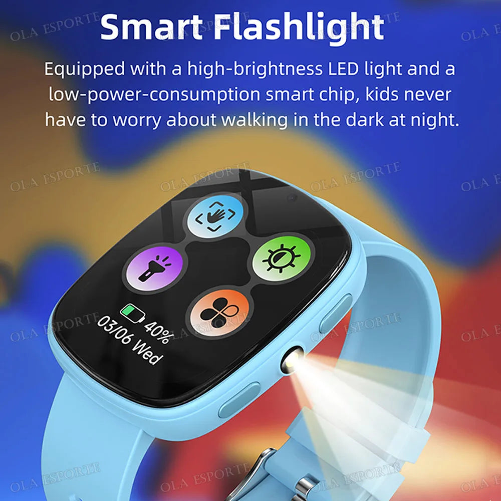 Kids Games Smartwatch 1.83''HD Screen Camera Interesting Games Sleep Monitoring Alarm Clock Calculator Children Watch Gifts HW12