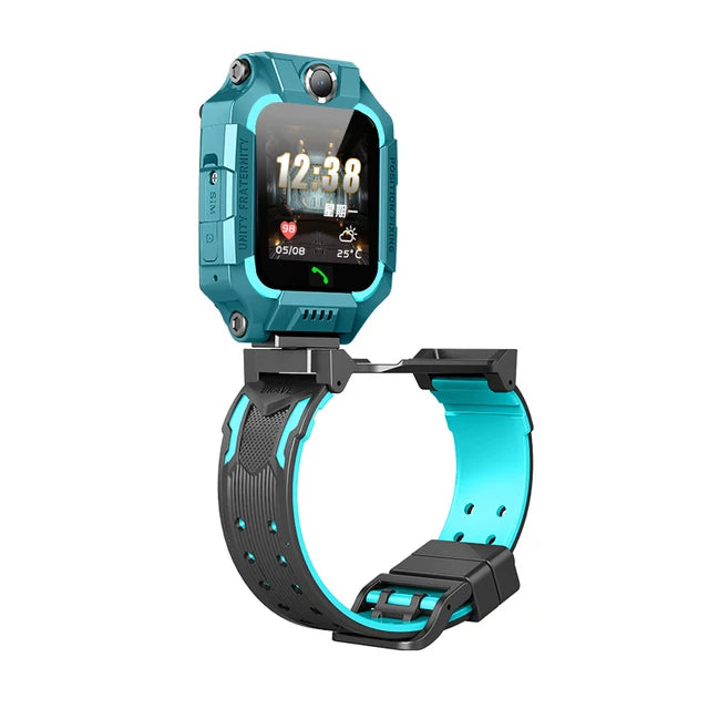 Kids Watch Sim Card SOS Phone Call LBS Positioning Dual Camera IP67 Waterproof Footprint Tracking 360°Flip Alarm Children's Gift
