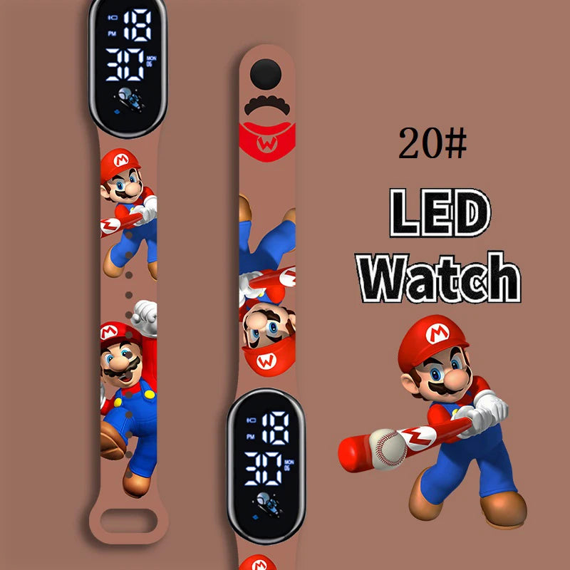 Kids LED Watch Touch Control Digital Watch Silicone Strap Waterproof Sport Wristwatch for Boys Girls Children Birthday Gift