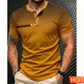 Men's Short Sleeve Button-Up T-Shirt