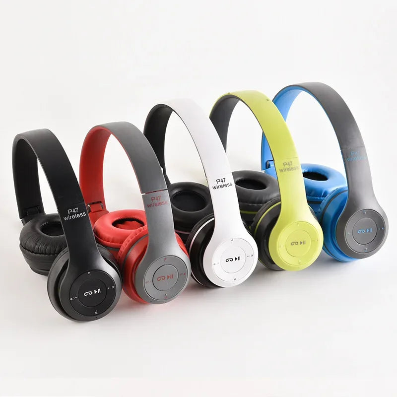 P47 Kids Wireless Bluetooth Headphones – Foldable, HIFI Bass, Built-in Mic | AKT TECH