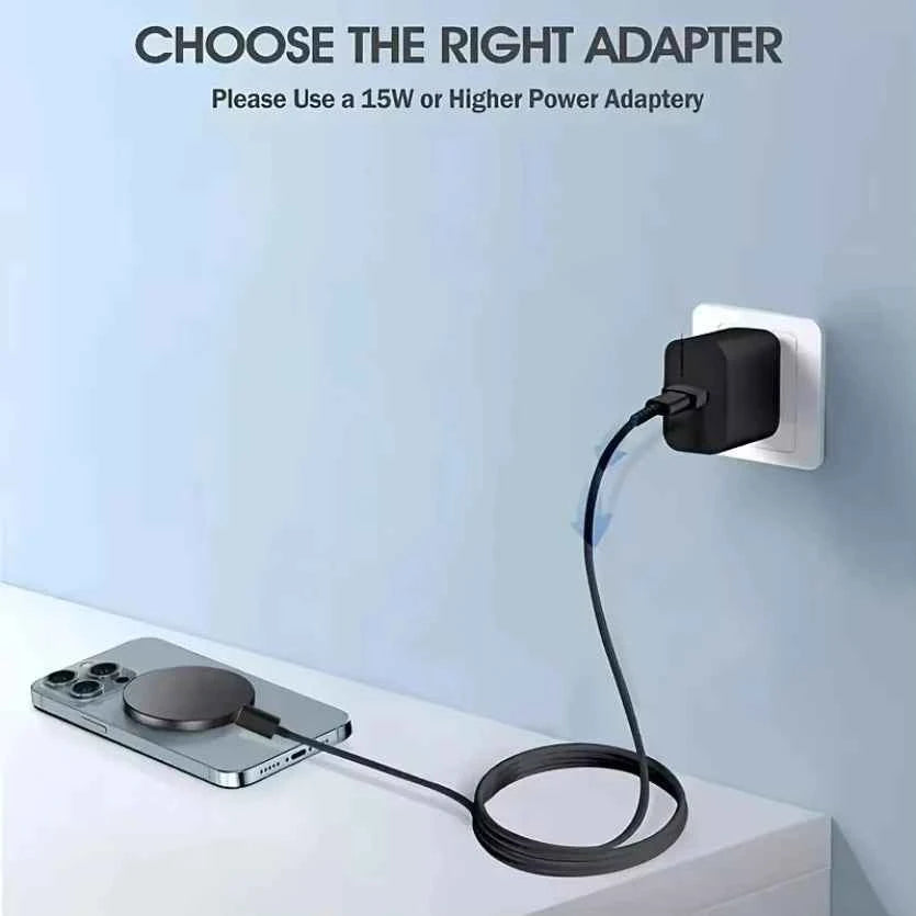 15W MagSafe Magnetic Wireless Charger – Fast Charging for iPhone & AirPods