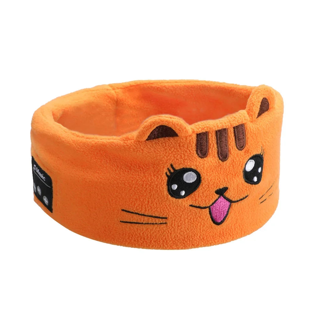 Bluetooth Headphone Kid Sleep Mask Bluetooth 5.0 Stereo Music Player Support Handsfree Soft Music Headband For Children Gifts