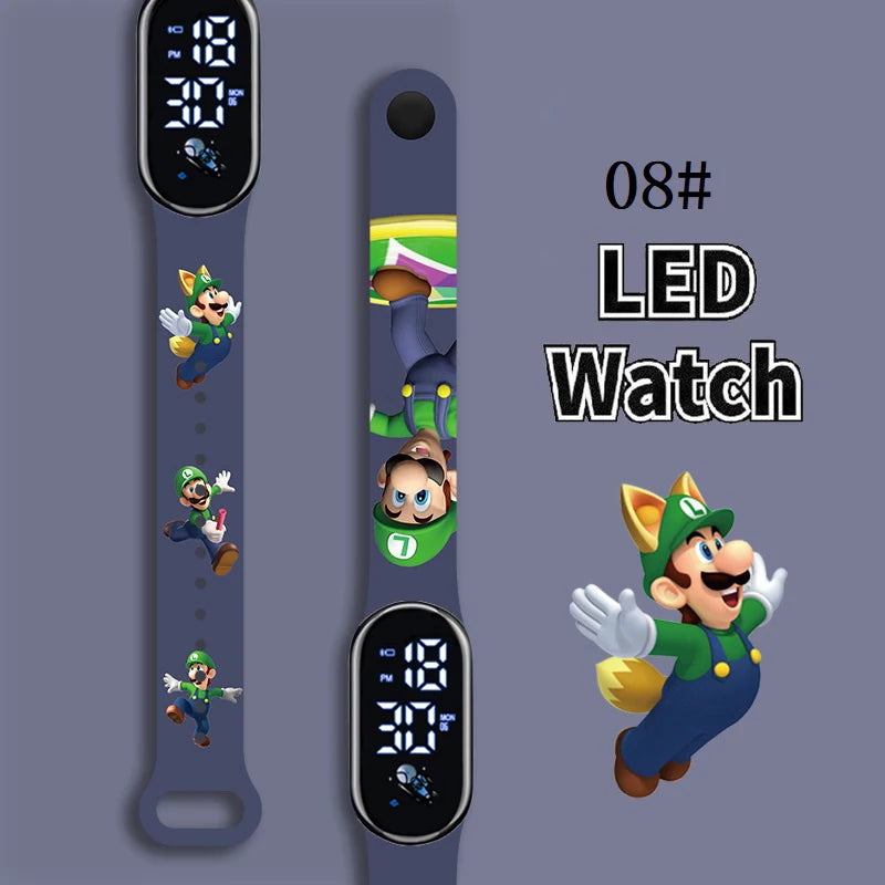 Kids LED Watch Touch Control Digital Watch Silicone Strap Waterproof Sport Wristwatch for Boys Girls Children Birthday Gift