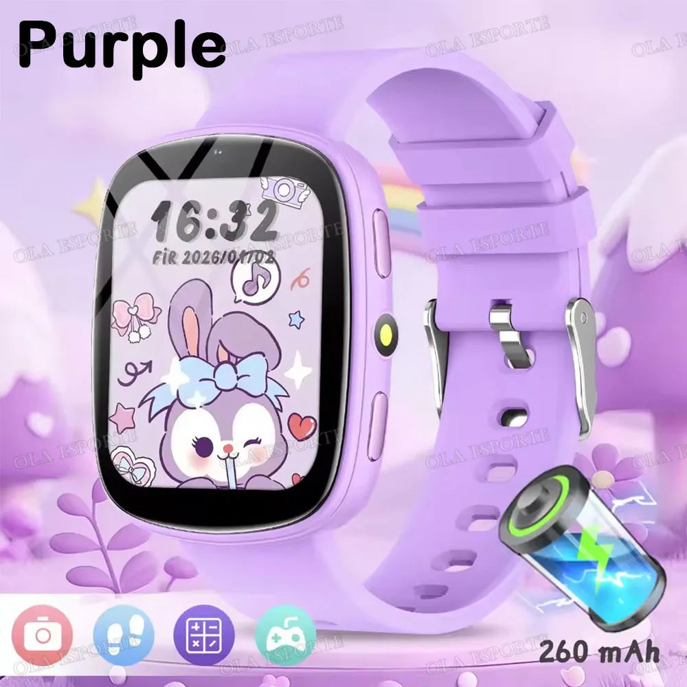 Kids Games Smartwatch 1.83''HD Screen Camera Interesting Games Sleep Monitoring Alarm Clock Calculator Children Watch Gifts HW12