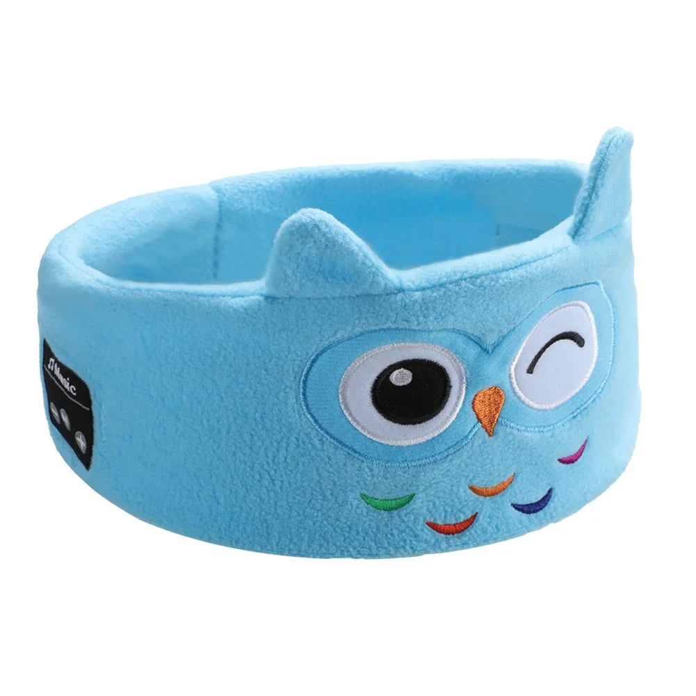 Bluetooth Headphone Kid Sleep Mask Bluetooth 5.0 Stereo Music Player Support Handsfree Soft Music Headband For Children Gifts