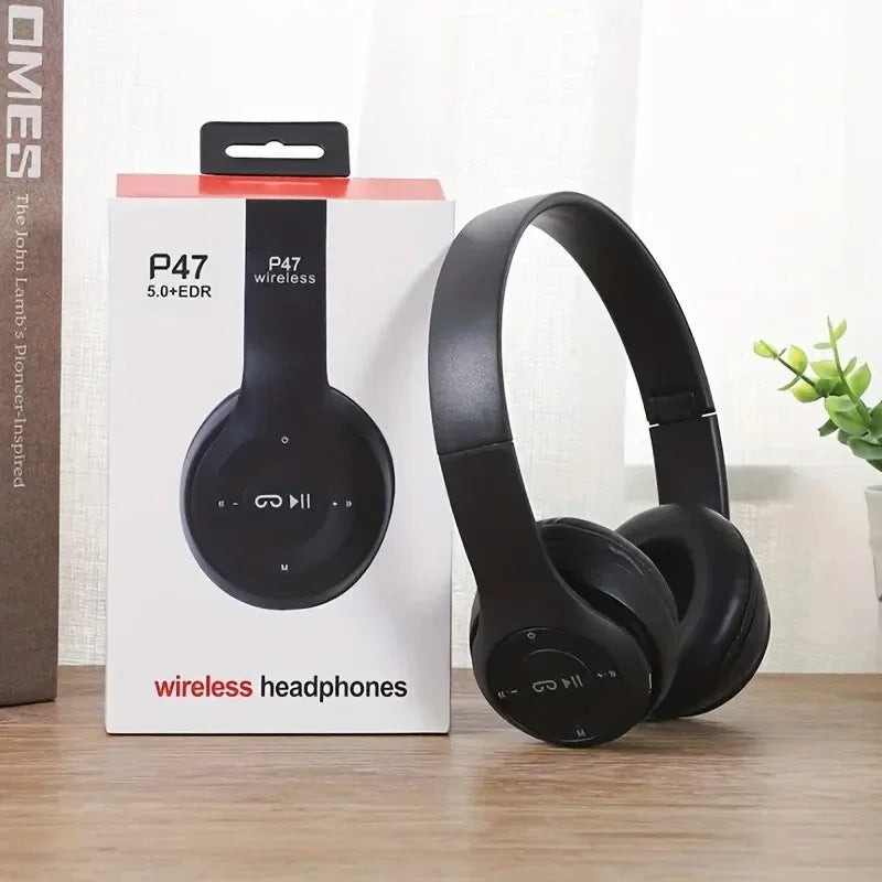 P47 Kids Wireless Bluetooth Headphones – Foldable, HIFI Bass, Built-in Mic | AKT TECH