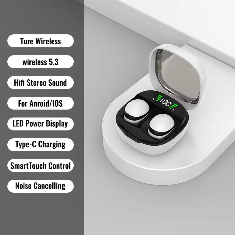 Invisible Sleep Earbuds – Bluetooth 5.3, Ultra-Small, HIFI Bass for Sleep & Sports | AKT TECH